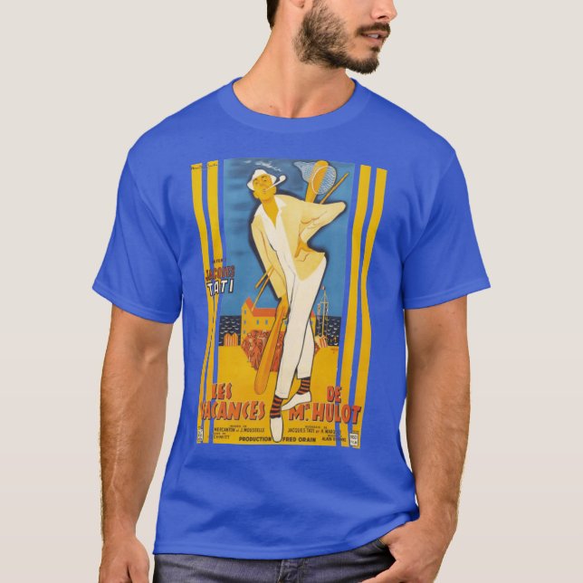 Mr Hulots Holiday Les Vacances de Mr Hulot Jacques T-Shirt (Front)