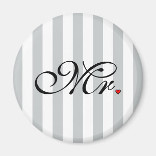 Mr. Husband Groom Click to Customise Colour Magnet