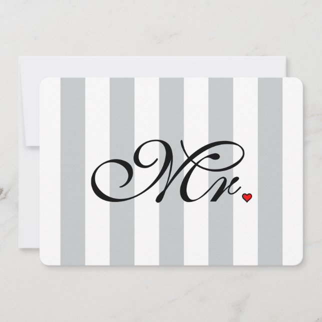 Mr. Husband Groom Click to Customise Colour Stripe (Front)