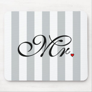 Mr. Husband Groom Click to Customise Colour Stripe Mouse Mat