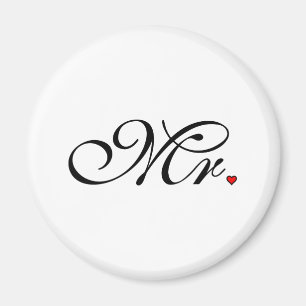 Mr. Husband Groom His Her Newly Weds Magnet