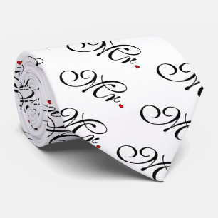 Mr. Husband Groom His Her Newly Weds Tie