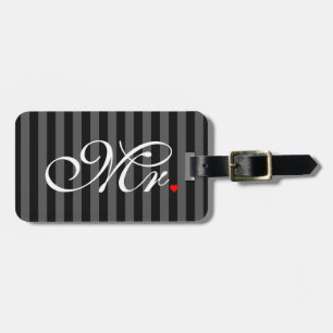 Mr. Husband Groom His Hers Newly Weds Luggage Tag