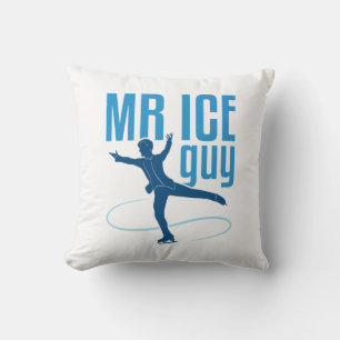 Mr Ice Guy Figure Skating Men Boys Skater Cushion