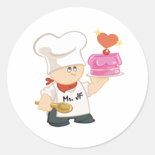 Mr. Junky Food Classic Round Sticker