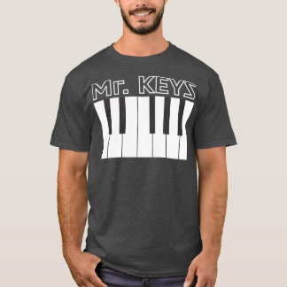 Mr Keys Keyboard Piano Player Musical  (2) T-Shirt