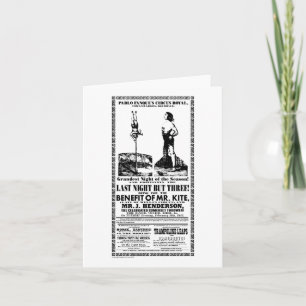 Mr Kite - Note Card