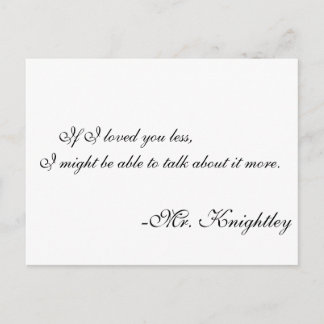 Mr. Knightly Postcard