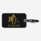 Mr. Last Name Gold Foil Luggage Bag Tag