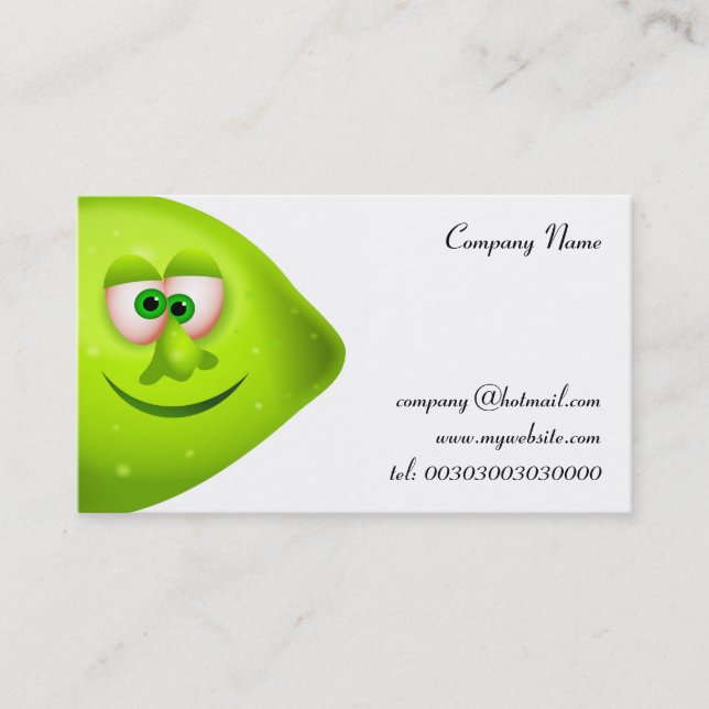 Mr Lime Business Card (Front)