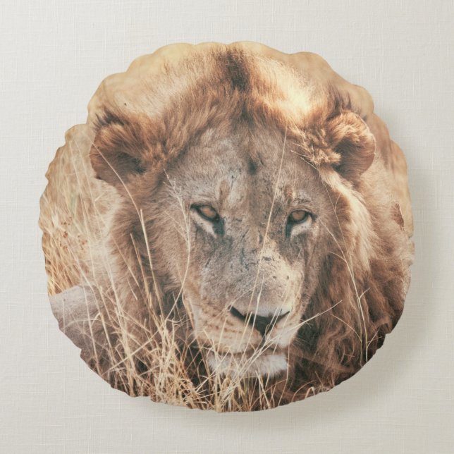 MR LION KING ROUND CUSHION (Front)