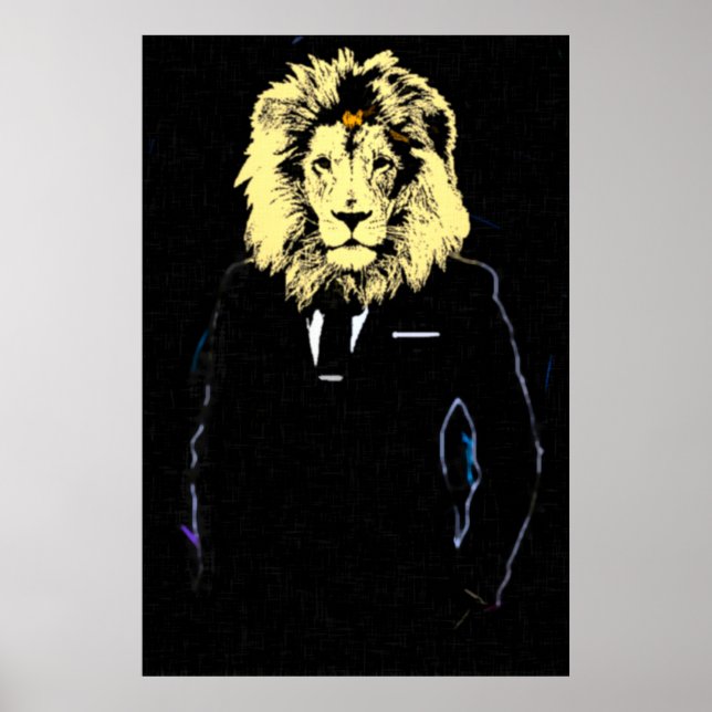 Mr. Lionheart Success Pop Art Poster (Front)