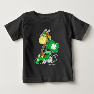 Mr. Lucky. Funny Giraffe St.Patrick's Day Baby T-Shirt