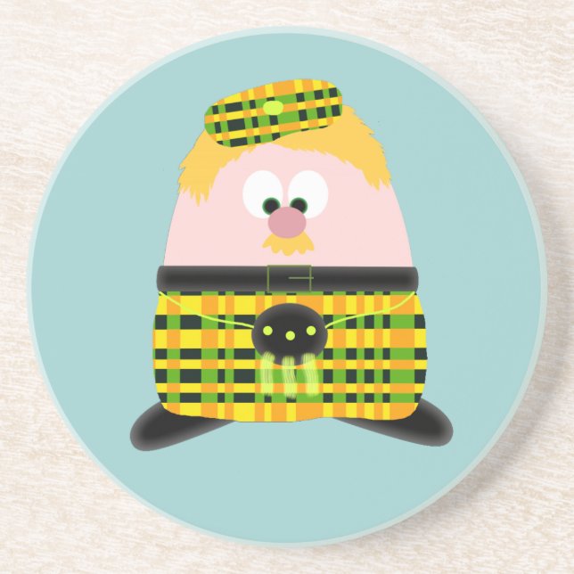Mr Mac Haggis Coaster (Front)