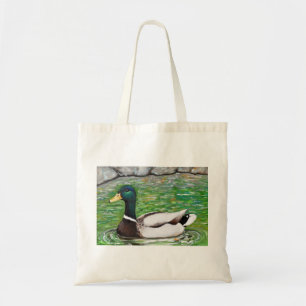 Mr Mallard Duck Painting Tote Bag