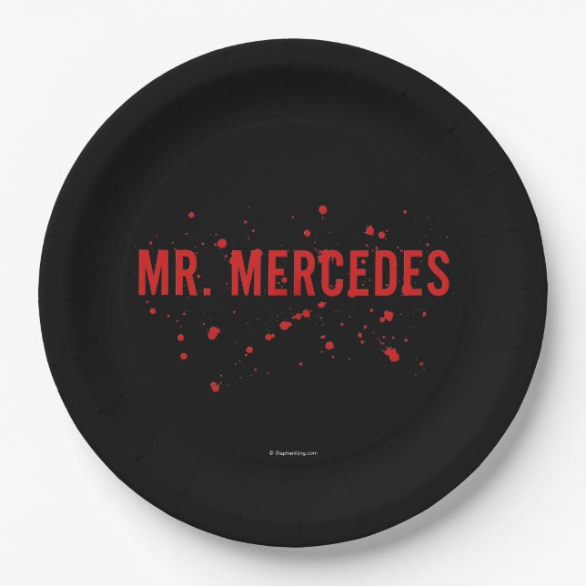 Mr. Mercedes Logo Paper Plate (Front)