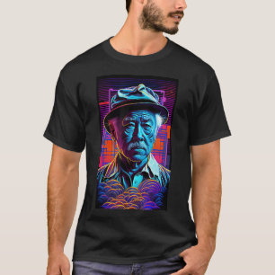 Mr. Miagi - Blacklight Art Style - Synthwave T-Shi T-Shirt