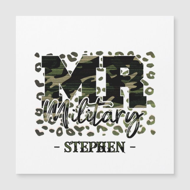 Mr. Military Camouflage (Front)