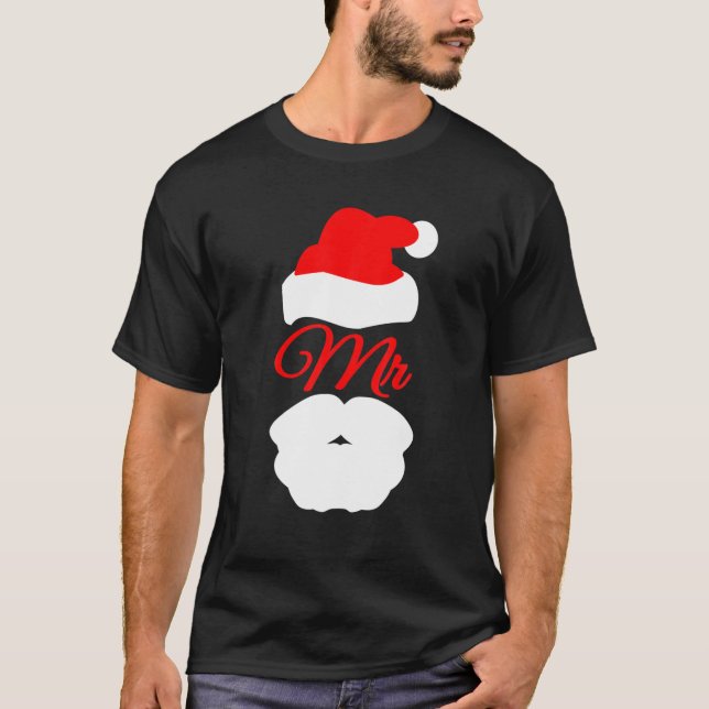 MR MISTER CLAUS SANTA CLAUS NICHOLAS COSTUME MEN D T-Shirt (Front)