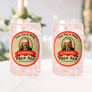Mr. Molotov's Pale Ale Can Glass