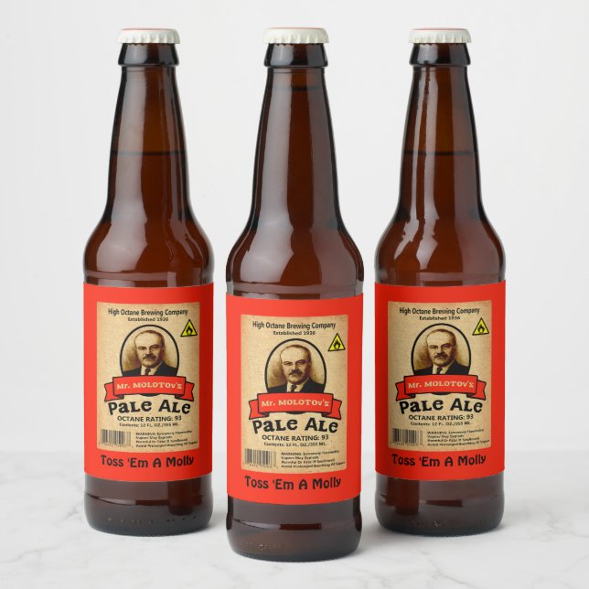 Mr. Molotov's Pale Ale Label (Bottles)