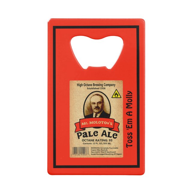 Mr. Molotov's Pale Ale Label (Front)