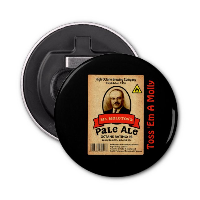 Mr. Molotov's Pale Ale Label Bottle Opener (Front)