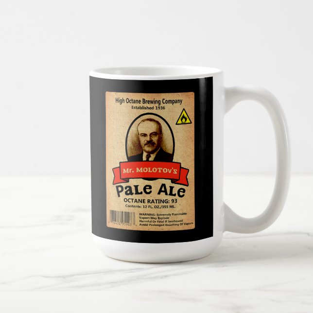 Mr. Molotov's Pale Ale Label Coffee Mug (Right)