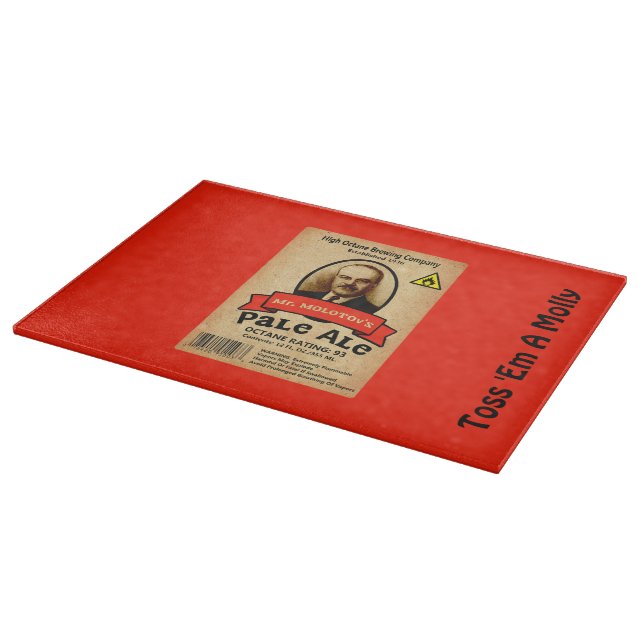 Mr. Molotov's Pale Ale Label Cutting Board (Corner)
