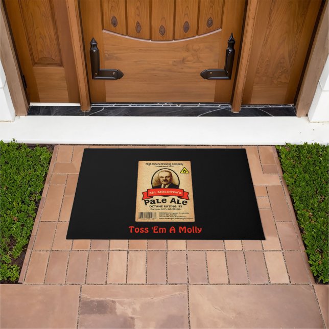 Mr. Molotov's Pale Ale Label Doormat (Outdoor)