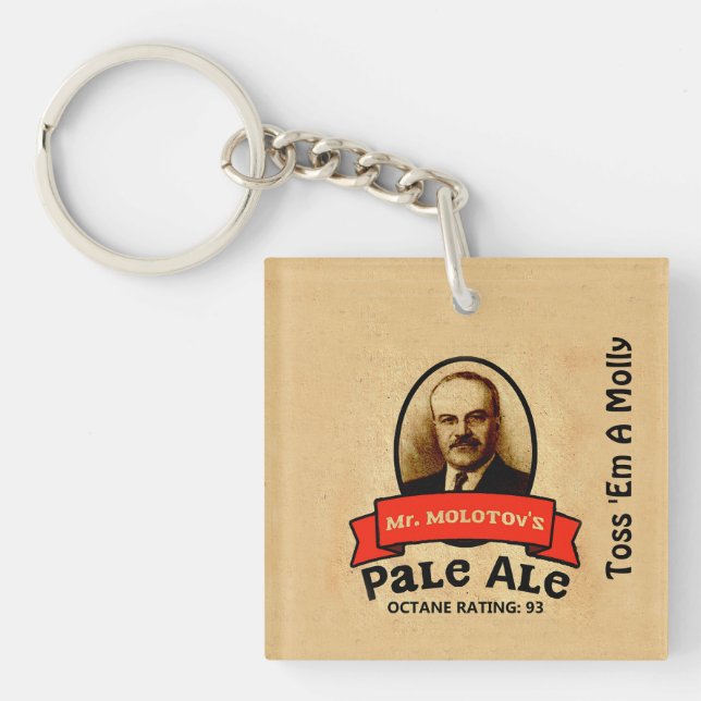 Mr. Molotov's Pale Ale Label Key Ring (Front)