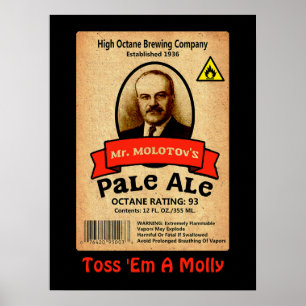 Mr. Molotov's Pale Ale Label Poster