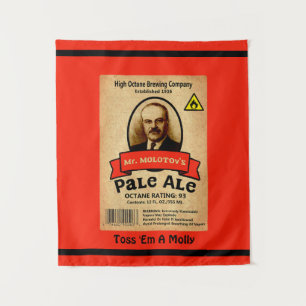 Mr. Molotov's Pale Ale Label Tapestry