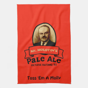 Mr. Molotov's Pale Ale Label Tea Towel