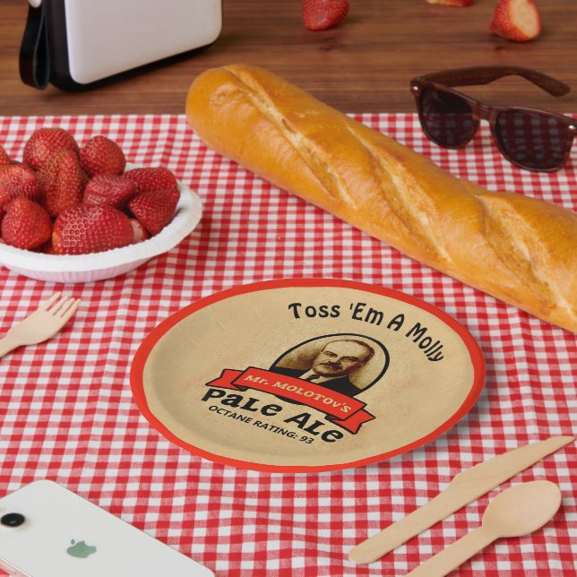 Mr. Molotov's Pale Ale Paper Plate (Picnic)