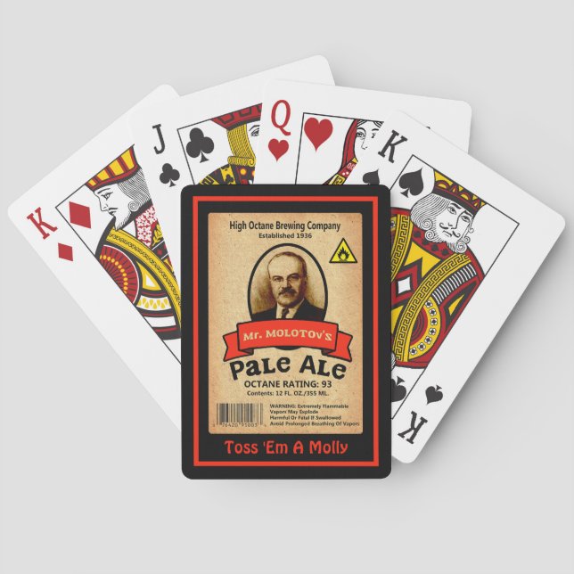 Mr. Molotov's Pale Ale Playing Cards (Back)