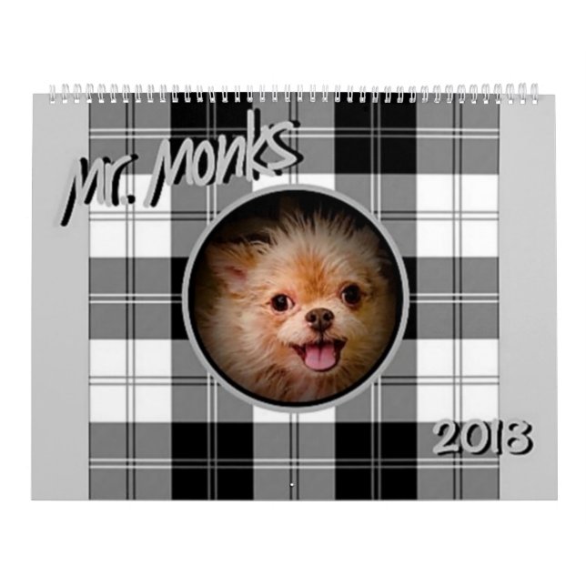 Mr. Monks 2018 Calendar (Cover)