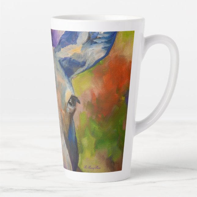 Mr. Moosey Moose  Latte Mug (Right)