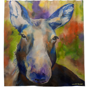 Mr. Moosey Moose Shower Curtain