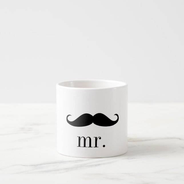 Mr. Moustache : Espresso Mug (Front)