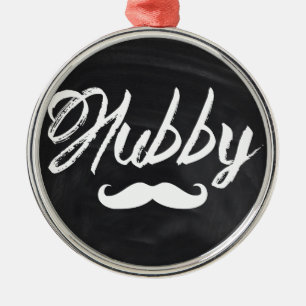 Mr Moustache Groom Honeymoon hubby Metal Tree Decoration