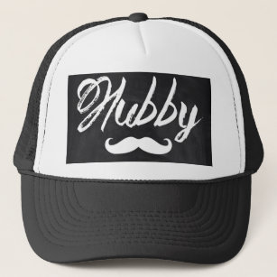 Mr Moustache Groom Honeymoon hubby Trucker Hat