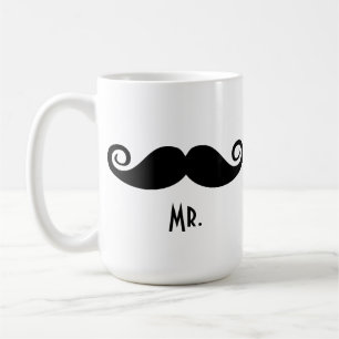 Mr Moustache & Mrs. Lips Coffee Mug