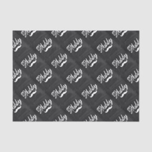 Mr Moustache newlywed Groom Honeymoon hubby Tissue Paper
