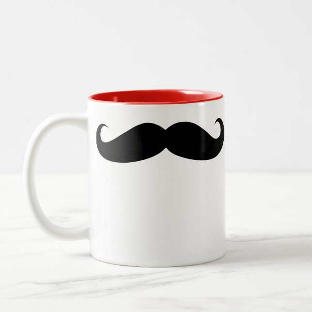 Mr. Moustache Wedding Coffee Beverage Mug (Left)
