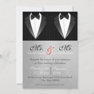Mr. & Mr. Bow Invitation