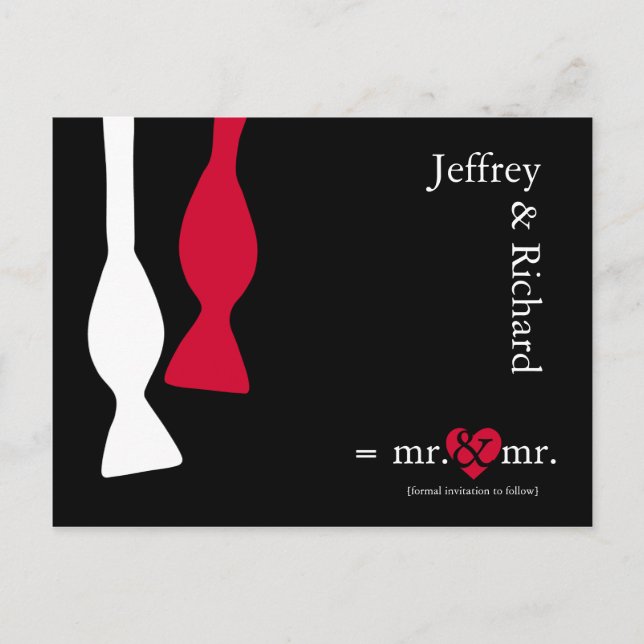 Mr & Mr Do the Math Postcard (Front)