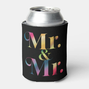 Mr. & Mr. Gay Bachelor Party Gay Marriage  Can Cooler