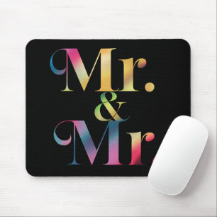 Mr. & Mr. Gay Bachelor Party Gay Marriage  Mouse Mat