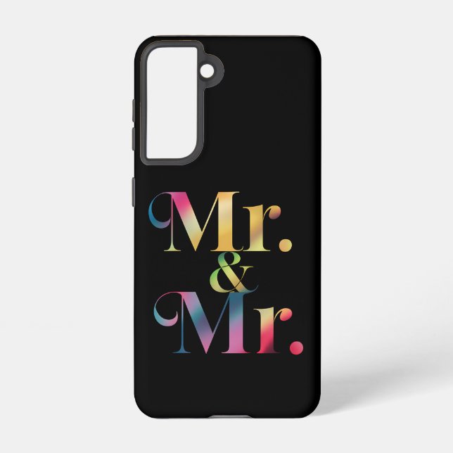 Mr. & Mr. Gay Bachelor Party Gay Marriage  Samsung Galaxy S21 Case (Back)